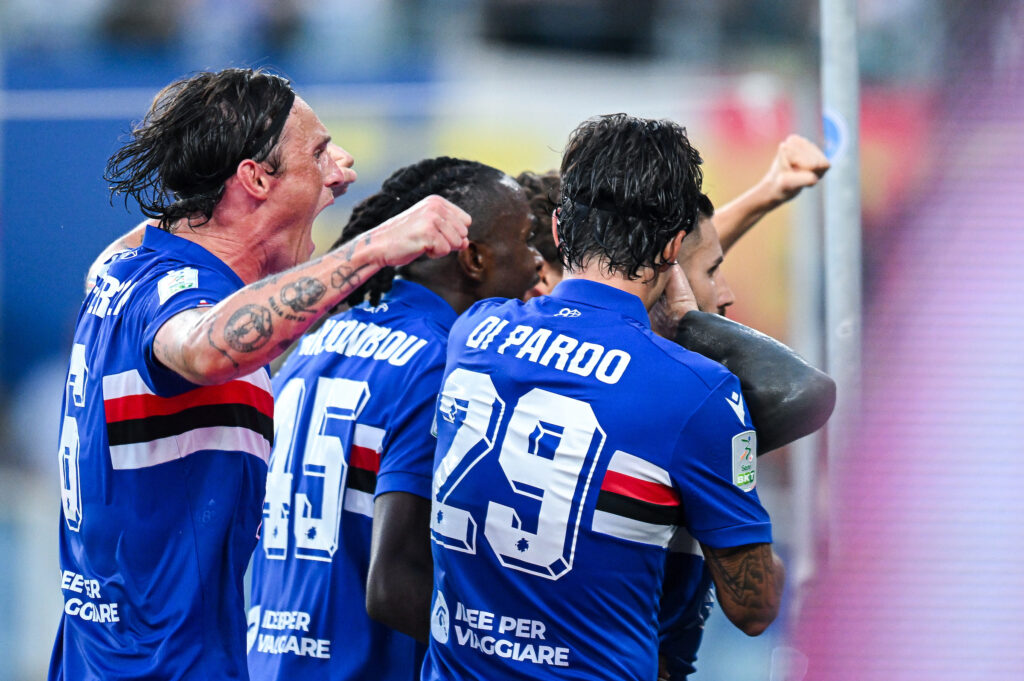 Sampdoria Matteo Monforte fuoco