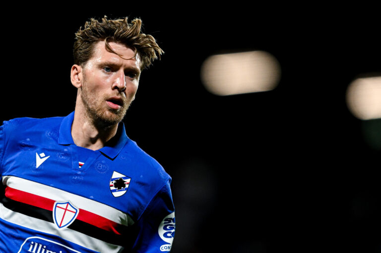 Sampdoria, Bernardo Corradi: Lauritsen fermo per una botta? Ha un problema muscolare. Ecco la verità