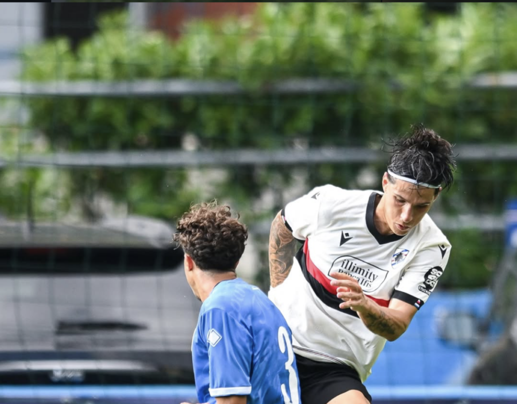 Sampdoria Novara Tobias Lauritsen Bernardo Corradi