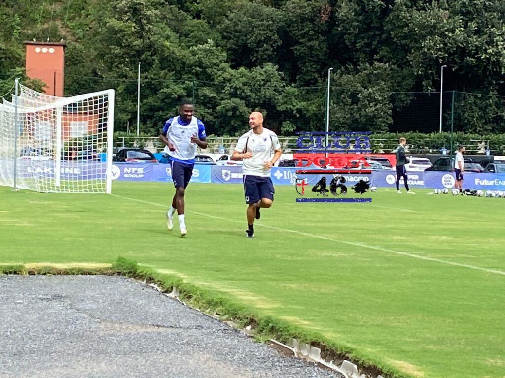 Verso Mantova-Sampdoria, Antoine Makoumbou si allena a parte. Le sue condizioni