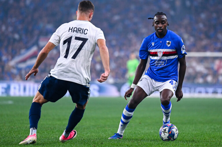 Verso Sampdoria-Catanzaro, problema fisico per Antoine Makoumbou. Bernardo Corradi: dipendesse da me… Le parole