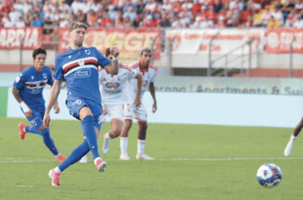 Mantova-Sampdoria, che beffa per Bernardo Corradi: Tobias Lauritsen non sbagliava un rigore dal… La data
