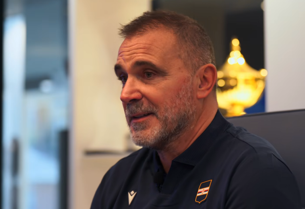 Sampdoria, Luca D’Angelo: non mi piace il possesso palla, ecco cosa voglio dalla mia squadra