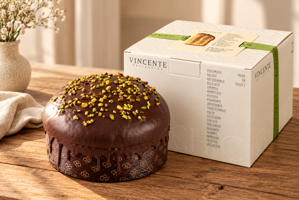 Natale 2026 Sicilia Delicacies panettone pistacchio cioccolato fondente